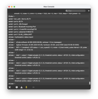 Ocube-830 report max console.png